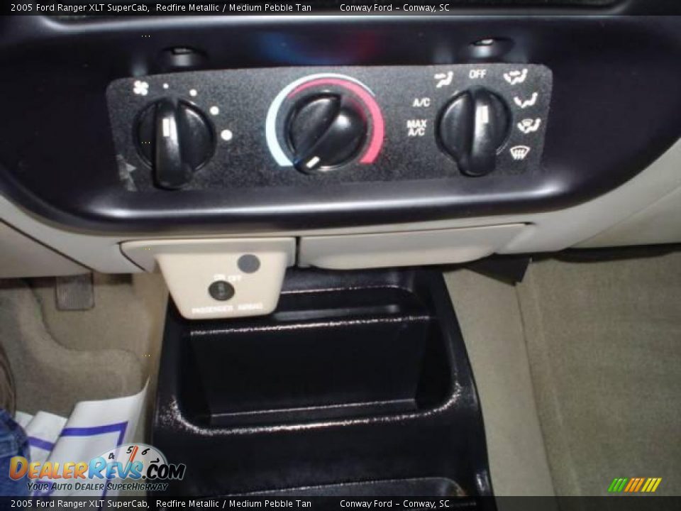2005 Ford Ranger XLT SuperCab Redfire Metallic / Medium Pebble Tan Photo #24