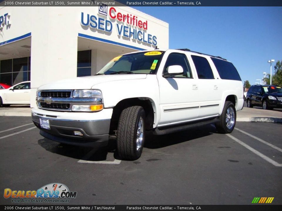 2006 Chevrolet Suburban LT 1500 Summit White / Tan/Neutral Photo #1