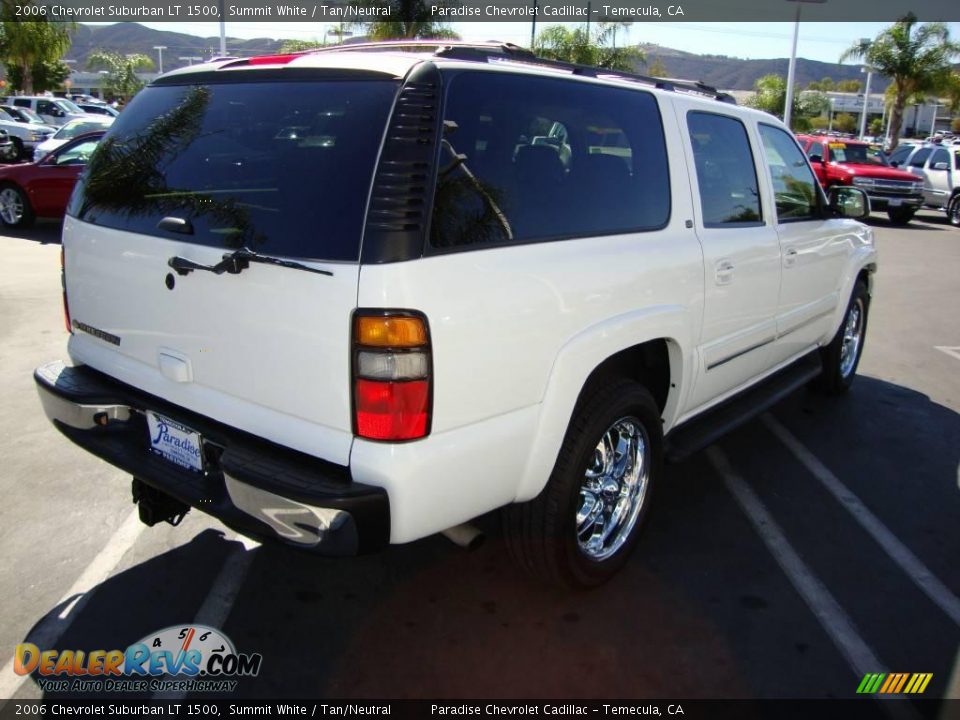 2006 Chevrolet Suburban LT 1500 Summit White / Tan/Neutral Photo #3