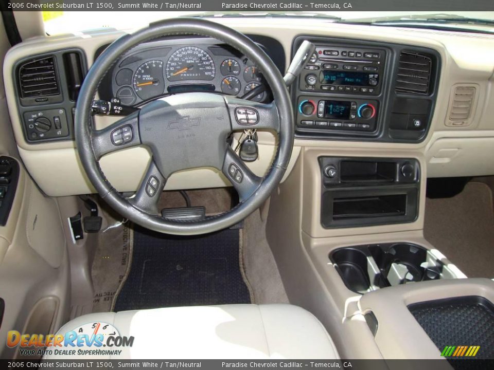 2006 Chevrolet Suburban LT 1500 Summit White / Tan/Neutral Photo #7