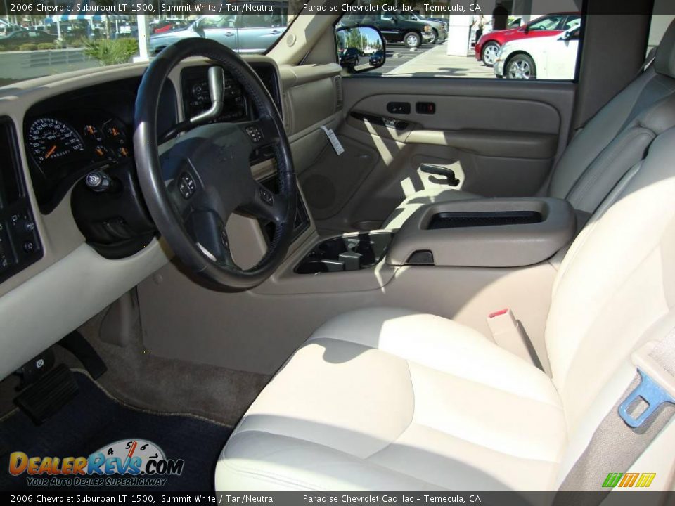 2006 Chevrolet Suburban LT 1500 Summit White / Tan/Neutral Photo #10
