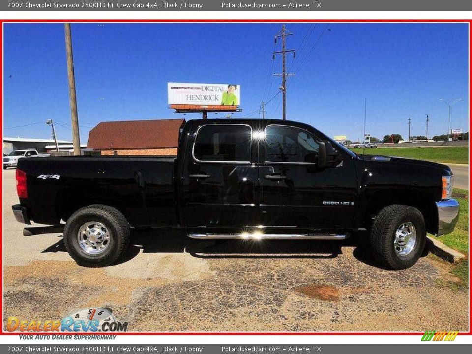 2007 Chevrolet Silverado 2500HD LT Crew Cab 4x4 Black / Ebony Photo #9