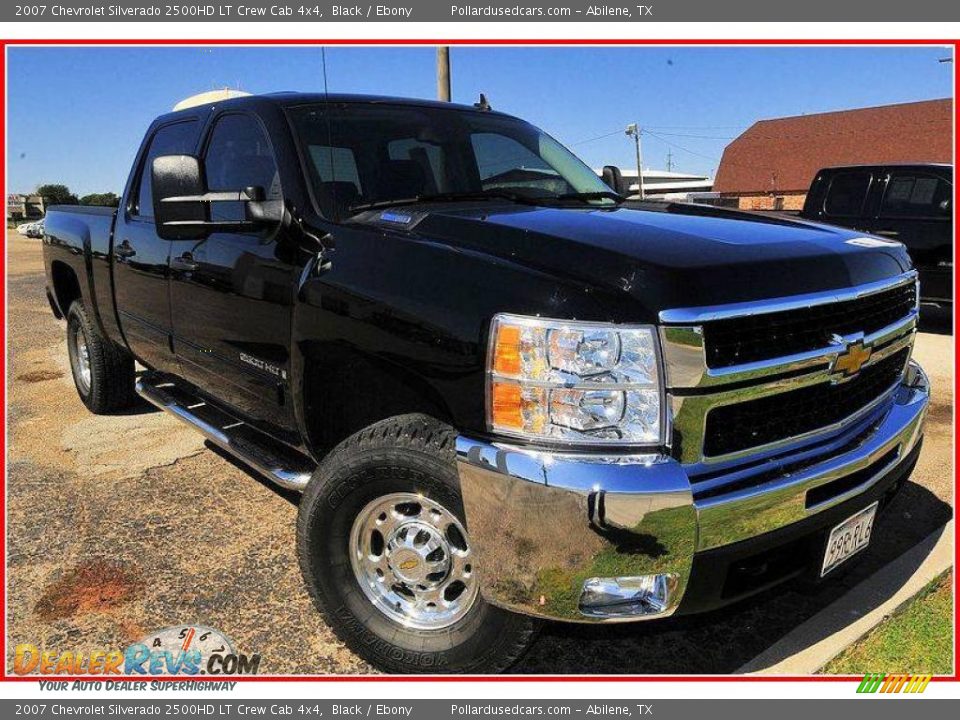2007 Chevrolet Silverado 2500HD LT Crew Cab 4x4 Black / Ebony Photo #10