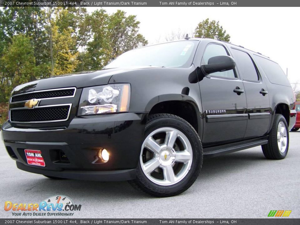 2007 Chevrolet Suburban 1500 LT 4x4 Black / Light Titanium/Dark Titanium Photo #5