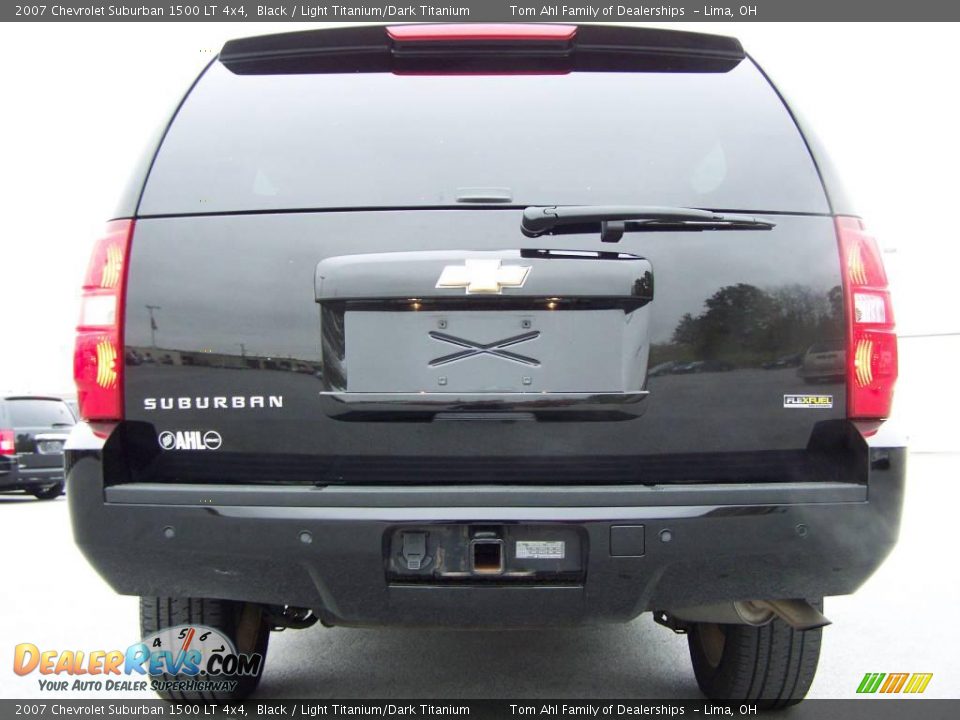 2007 Chevrolet Suburban 1500 LT 4x4 Black / Light Titanium/Dark Titanium Photo #6