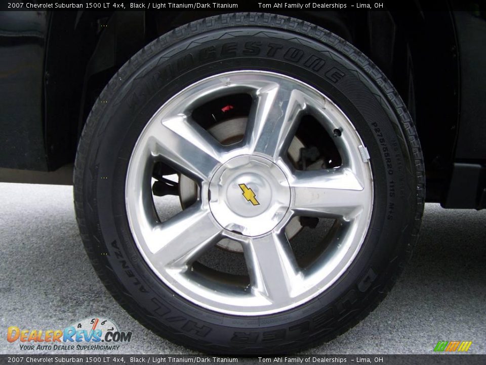 2007 Chevrolet Suburban 1500 LT 4x4 Black / Light Titanium/Dark Titanium Photo #8