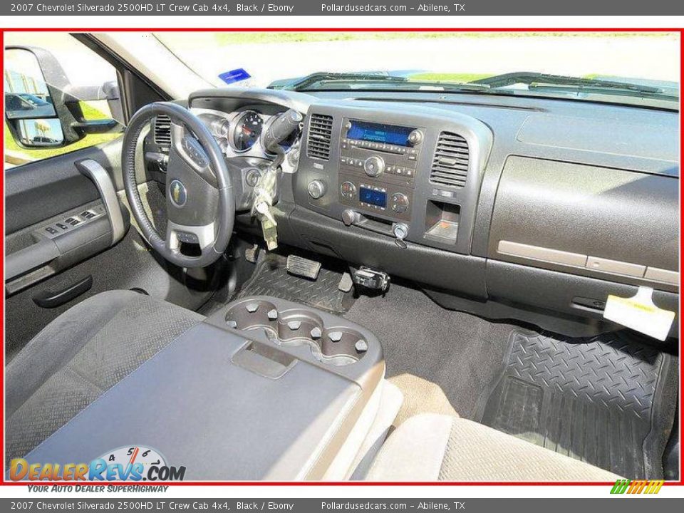 2007 Chevrolet Silverado 2500HD LT Crew Cab 4x4 Black / Ebony Photo #21