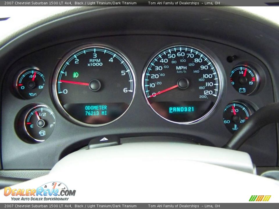 2007 Chevrolet Suburban 1500 LT 4x4 Black / Light Titanium/Dark Titanium Photo #20
