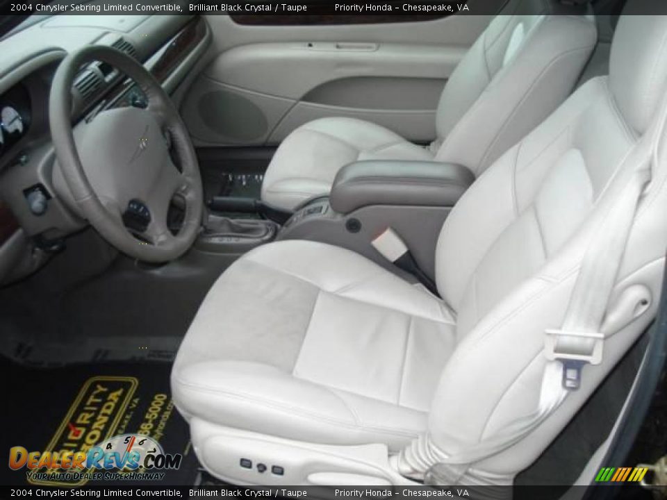 2004 Chrysler Sebring Limited Convertible Brilliant Black Crystal / Taupe Photo #2