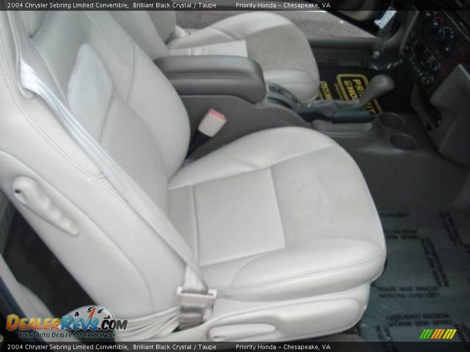 2004 Chrysler Sebring Limited Convertible Brilliant Black Crystal / Taupe Photo #4