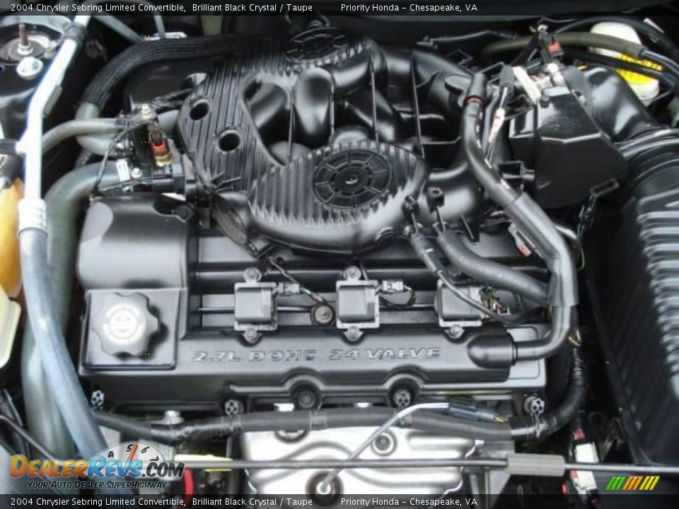 2004 Chrysler Sebring Limited Convertible Brilliant Black Crystal / Taupe Photo #13