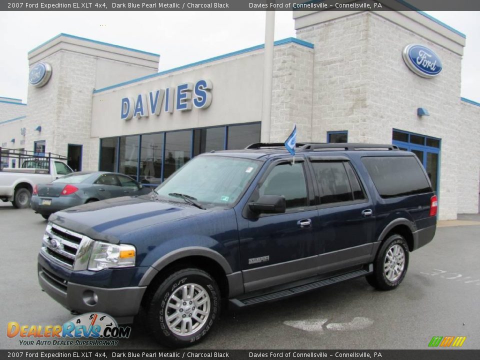 2007 Ford Expedition EL XLT 4x4 Dark Blue Pearl Metallic / Charcoal Black Photo #1