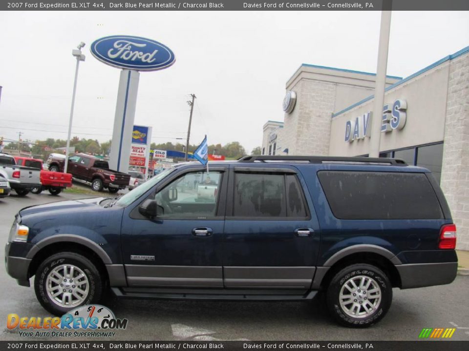 2007 Ford Expedition EL XLT 4x4 Dark Blue Pearl Metallic / Charcoal Black Photo #2