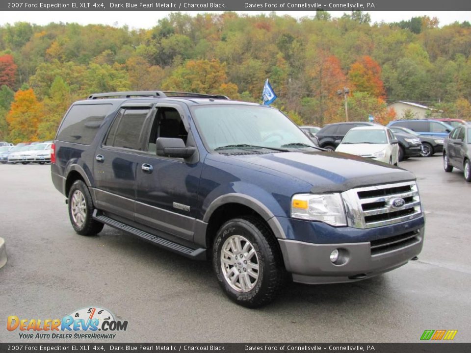 2007 Ford Expedition EL XLT 4x4 Dark Blue Pearl Metallic / Charcoal Black Photo #5
