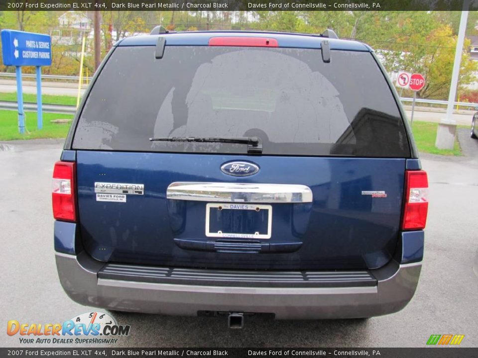 2007 Ford Expedition EL XLT 4x4 Dark Blue Pearl Metallic / Charcoal Black Photo #6
