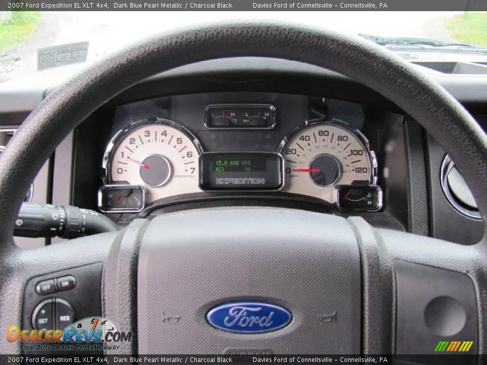 2007 Ford Expedition EL XLT 4x4 Dark Blue Pearl Metallic / Charcoal Black Photo #11