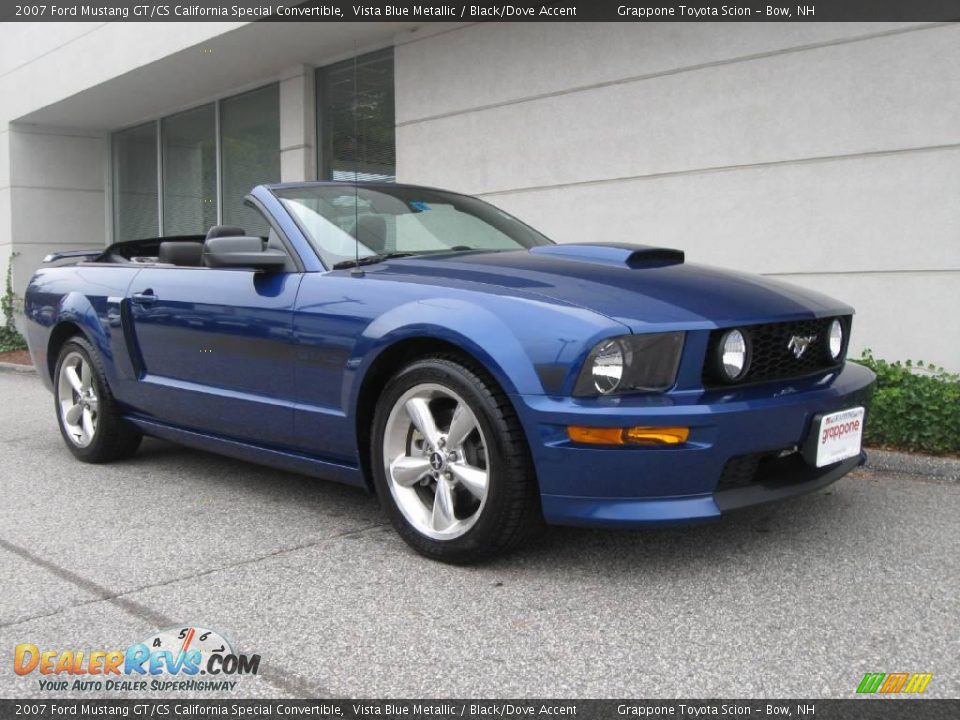 2007 Ford Mustang GT/CS California Special Convertible Vista Blue Metallic / Black/Dove Accent Photo #1