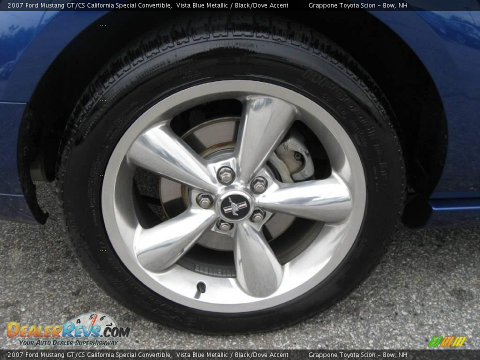 2007 Ford Mustang GT/CS California Special Convertible Vista Blue Metallic / Black/Dove Accent Photo #5
