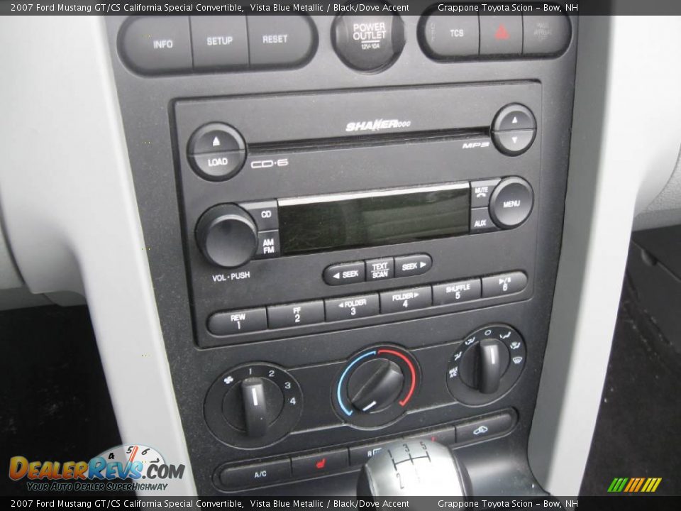 2007 Ford Mustang GT/CS California Special Convertible Vista Blue Metallic / Black/Dove Accent Photo #10
