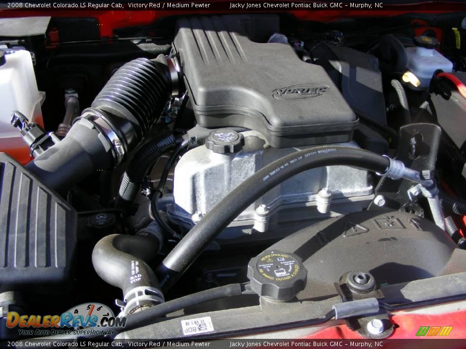 2008 Chevrolet Colorado LS Regular Cab Victory Red / Medium Pewter Photo #9