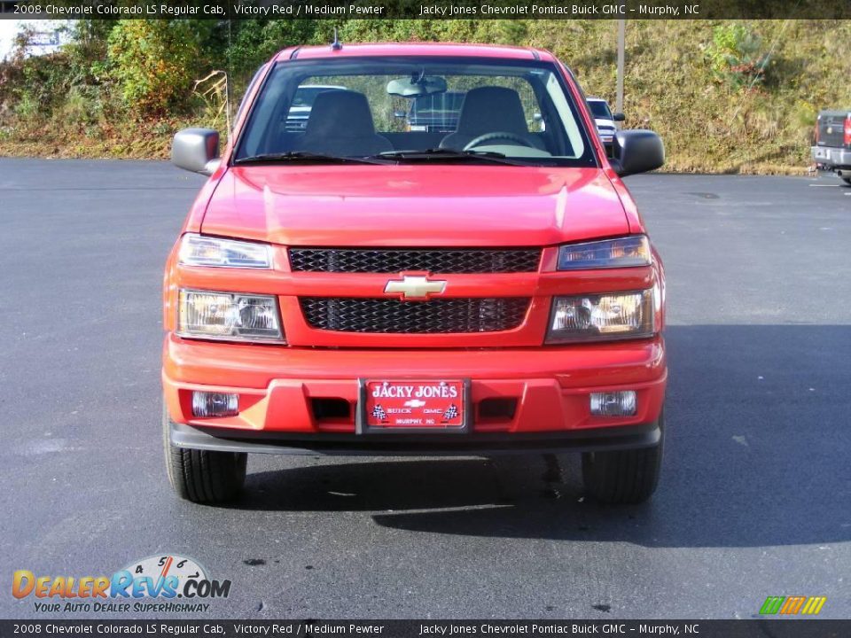 2008 Chevrolet Colorado LS Regular Cab Victory Red / Medium Pewter Photo #11