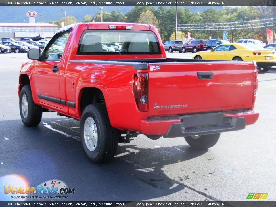2008 Chevrolet Colorado LS Regular Cab Victory Red / Medium Pewter Photo #14