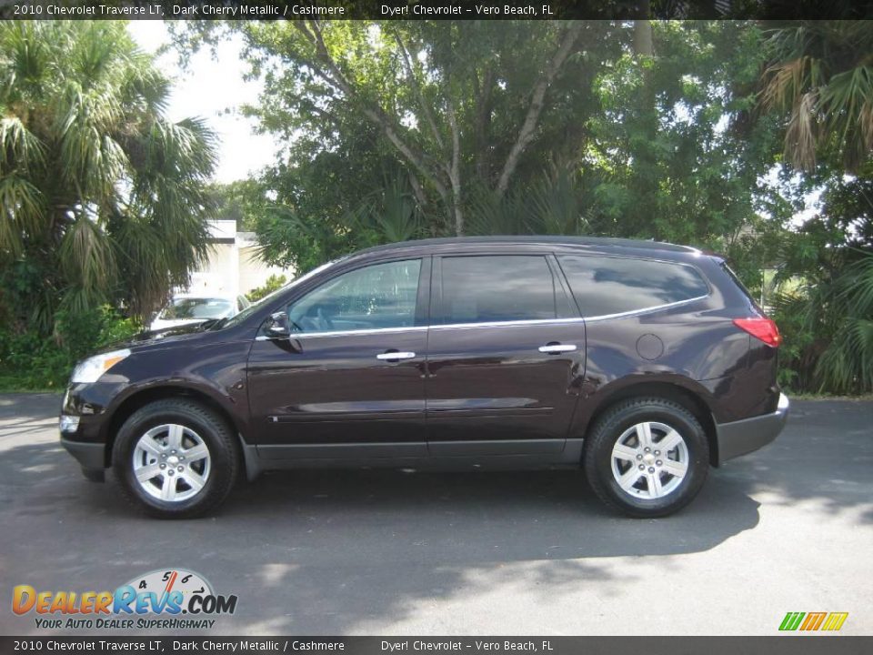 2010 Chevrolet Traverse LT Dark Cherry Metallic / Cashmere Photo #3