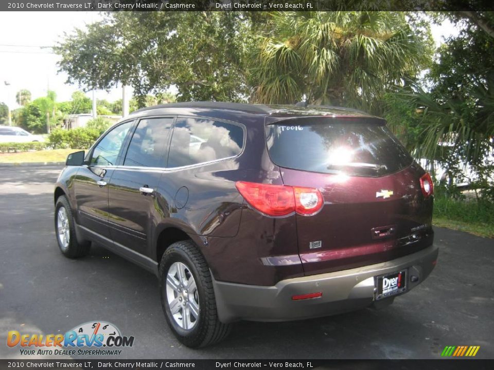 2010 Chevrolet Traverse LT Dark Cherry Metallic / Cashmere Photo #5