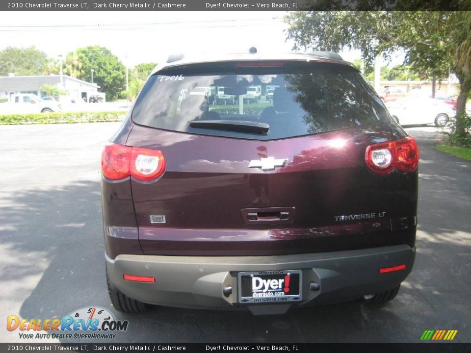 2010 Chevrolet Traverse LT Dark Cherry Metallic / Cashmere Photo #6