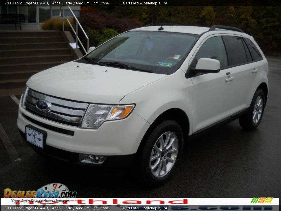 2010 Ford Edge SEL AWD White Suede / Medium Light Stone Photo #2