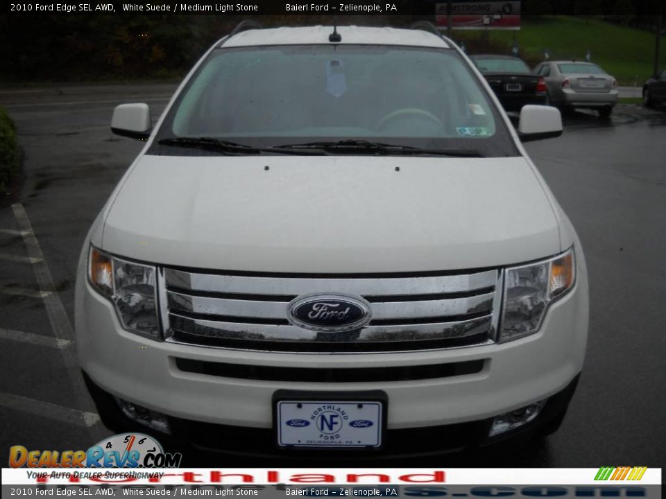 2010 Ford Edge SEL AWD White Suede / Medium Light Stone Photo #3