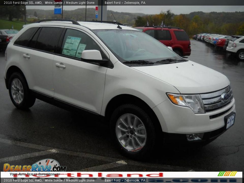 2010 Ford Edge SEL AWD White Suede / Medium Light Stone Photo #4