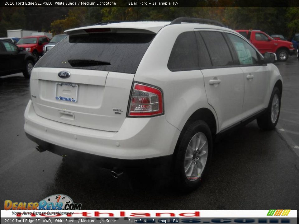 2010 Ford Edge SEL AWD White Suede / Medium Light Stone Photo #6