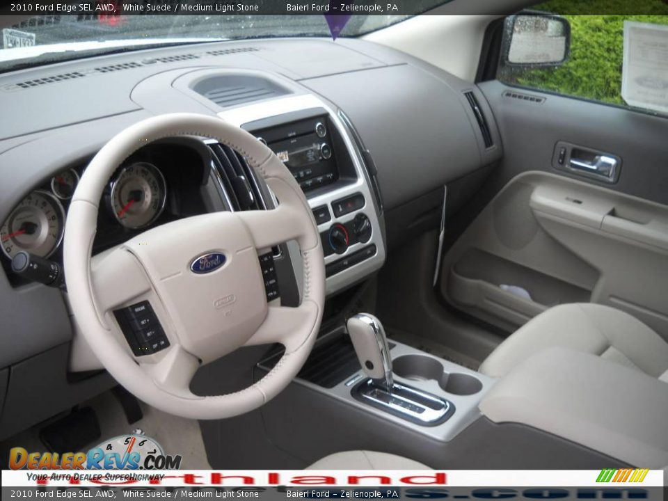2010 Ford Edge SEL AWD White Suede / Medium Light Stone Photo #10