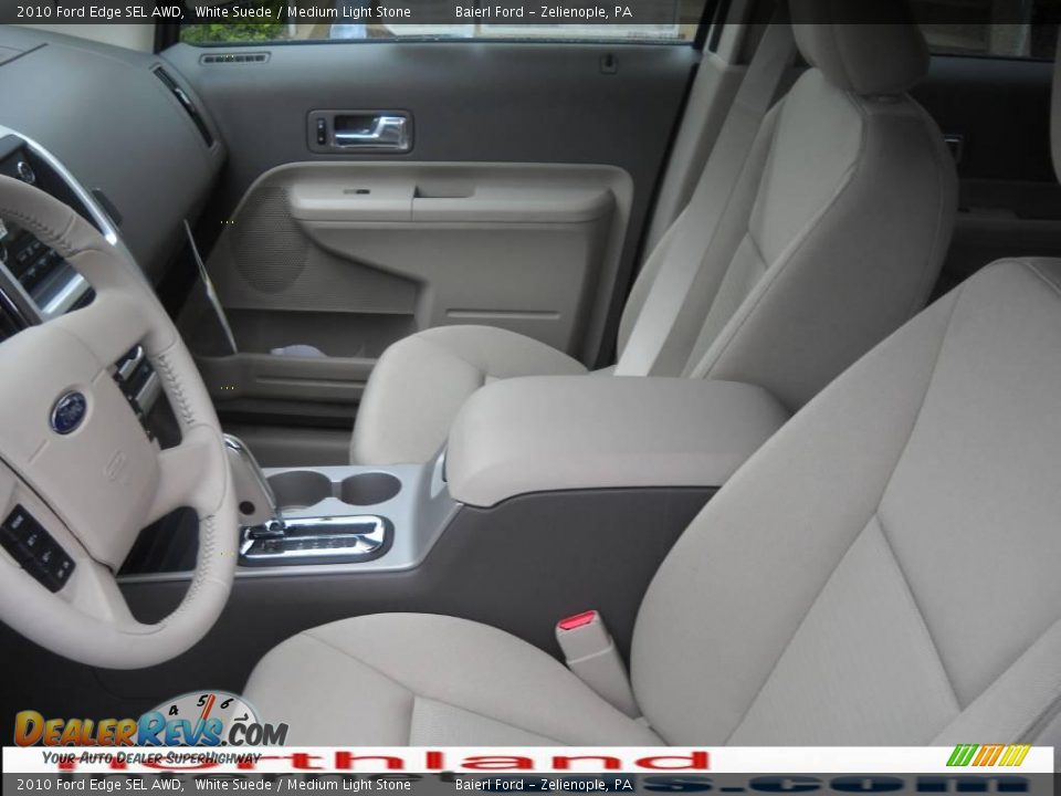 2010 Ford Edge SEL AWD White Suede / Medium Light Stone Photo #11