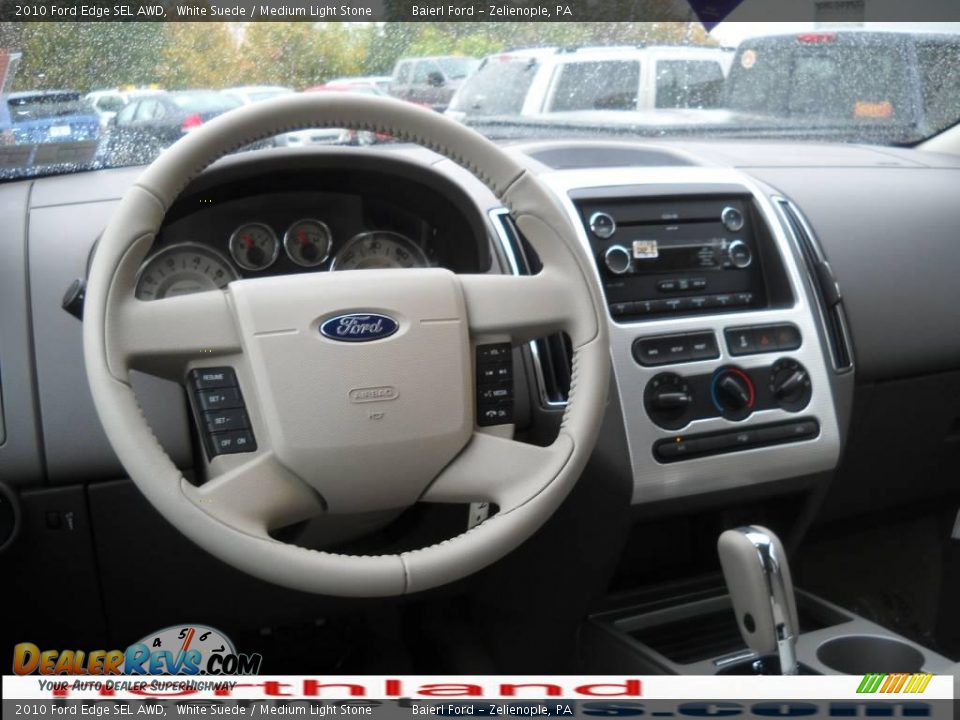 2010 Ford Edge SEL AWD White Suede / Medium Light Stone Photo #14