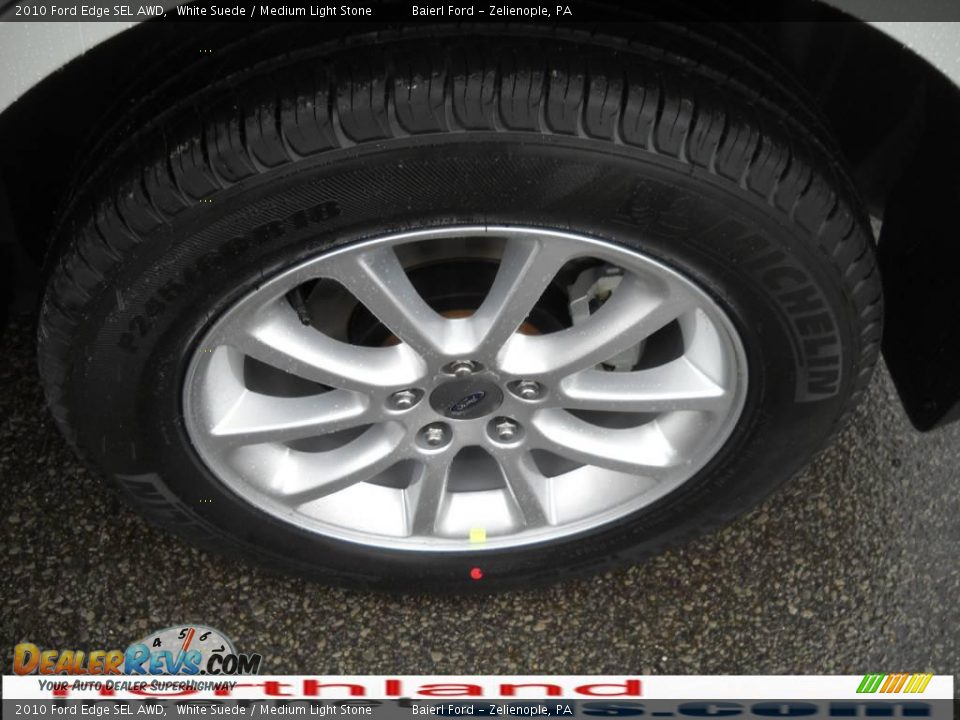 2010 Ford Edge SEL AWD White Suede / Medium Light Stone Photo #16