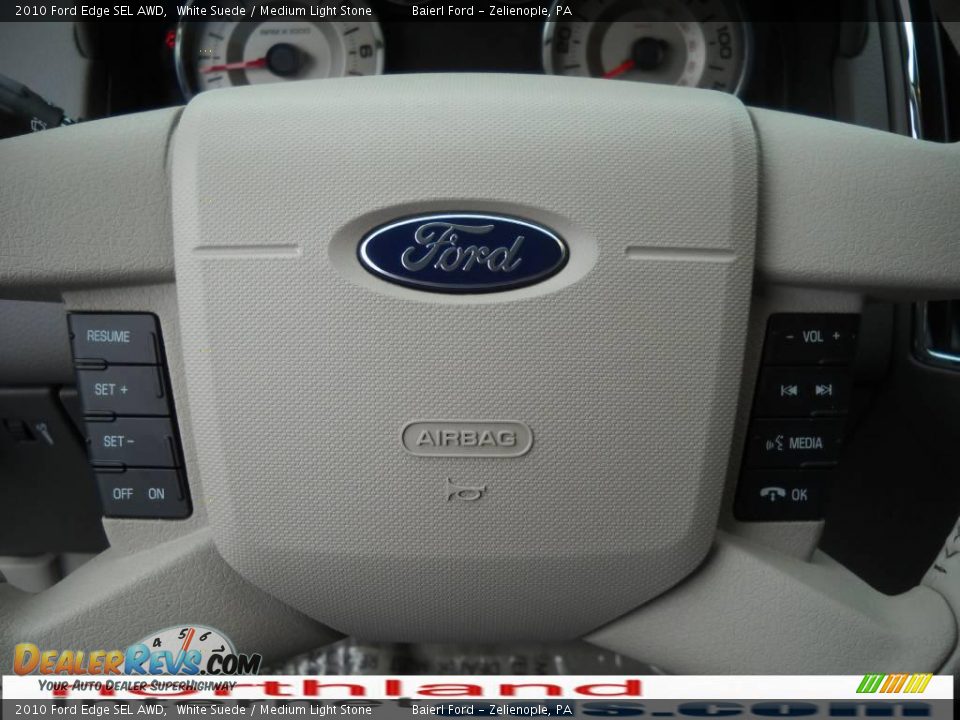 2010 Ford Edge SEL AWD White Suede / Medium Light Stone Photo #19