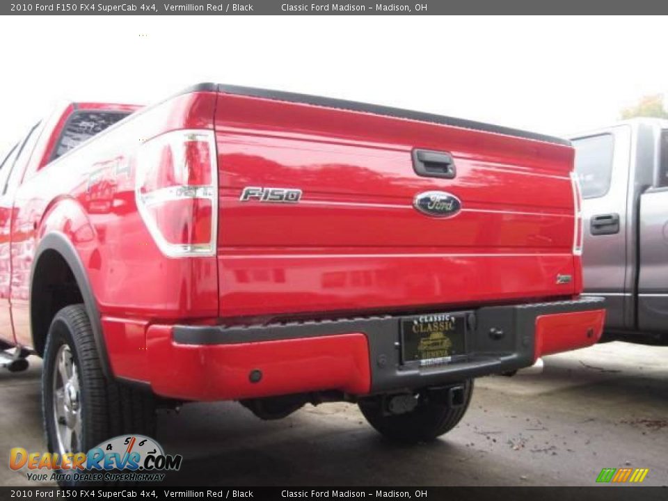 2010 Ford F150 FX4 SuperCab 4x4 Vermillion Red / Black Photo #4