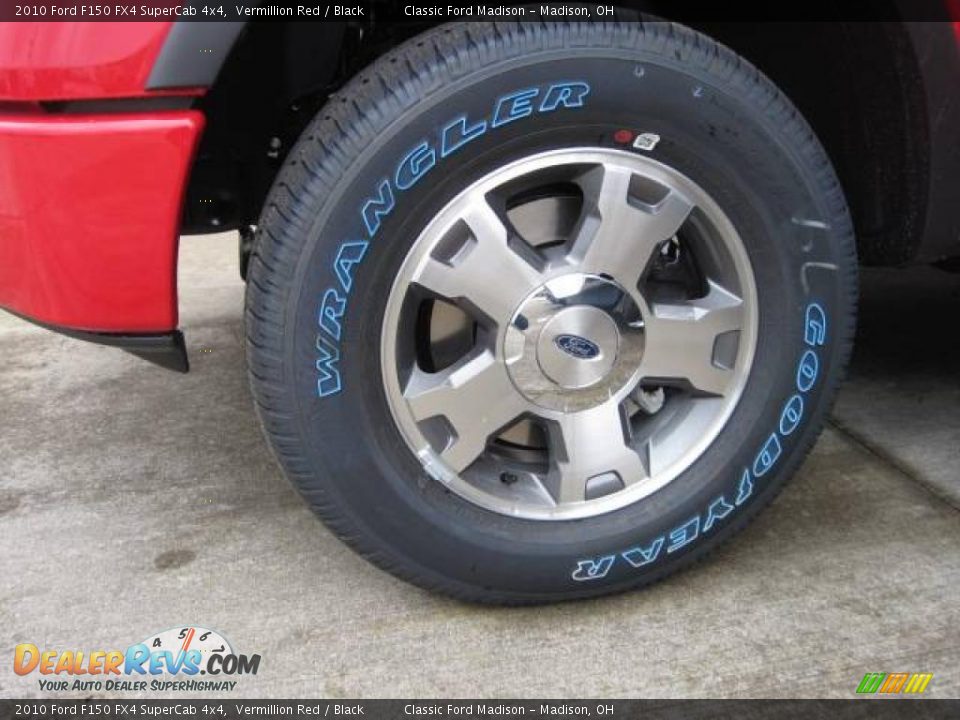 2010 Ford F150 FX4 SuperCab 4x4 Vermillion Red / Black Photo #5