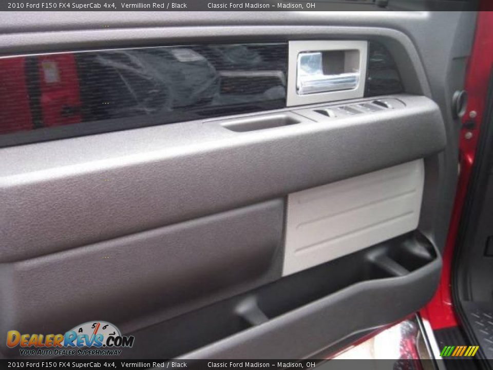 2010 Ford F150 FX4 SuperCab 4x4 Vermillion Red / Black Photo #6