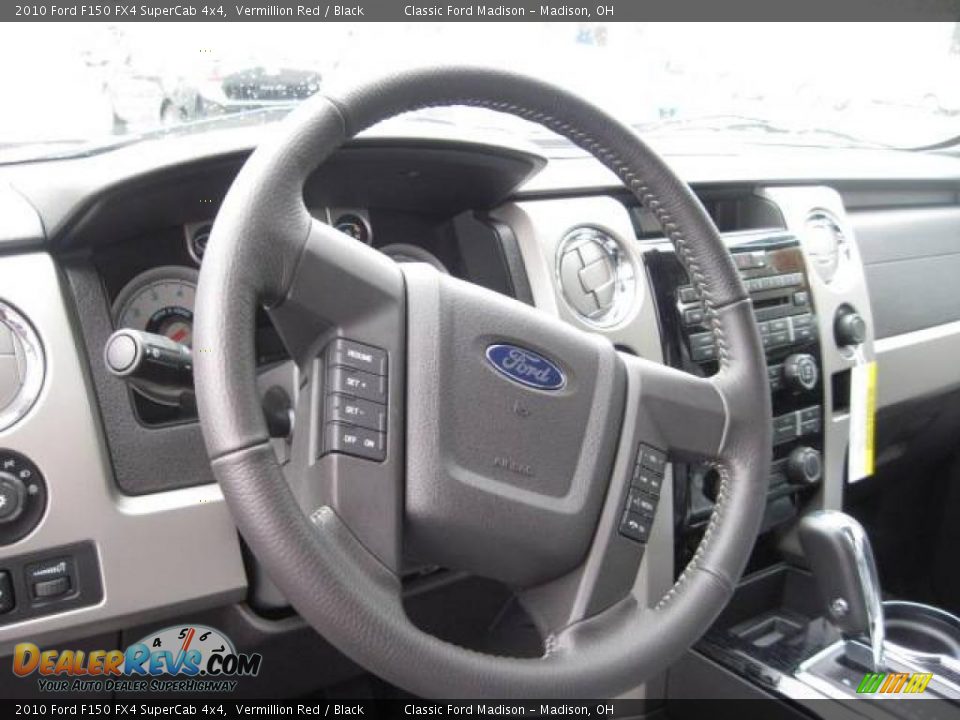 2010 Ford F150 FX4 SuperCab 4x4 Vermillion Red / Black Photo #10