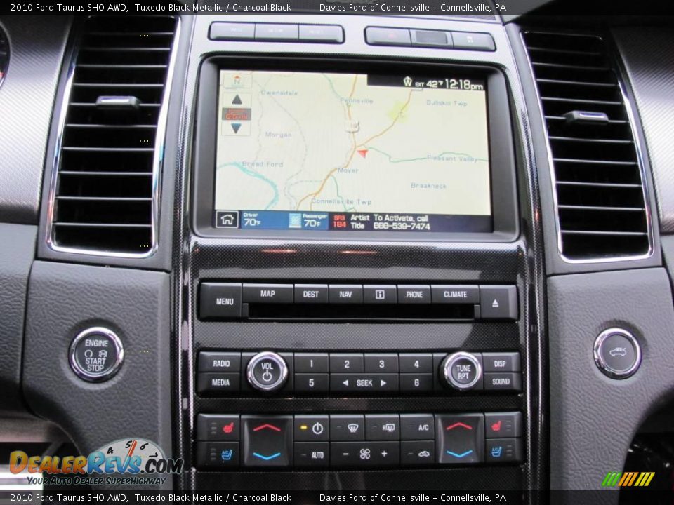 2010 Ford Taurus SHO AWD Tuxedo Black Metallic / Charcoal Black Photo #9