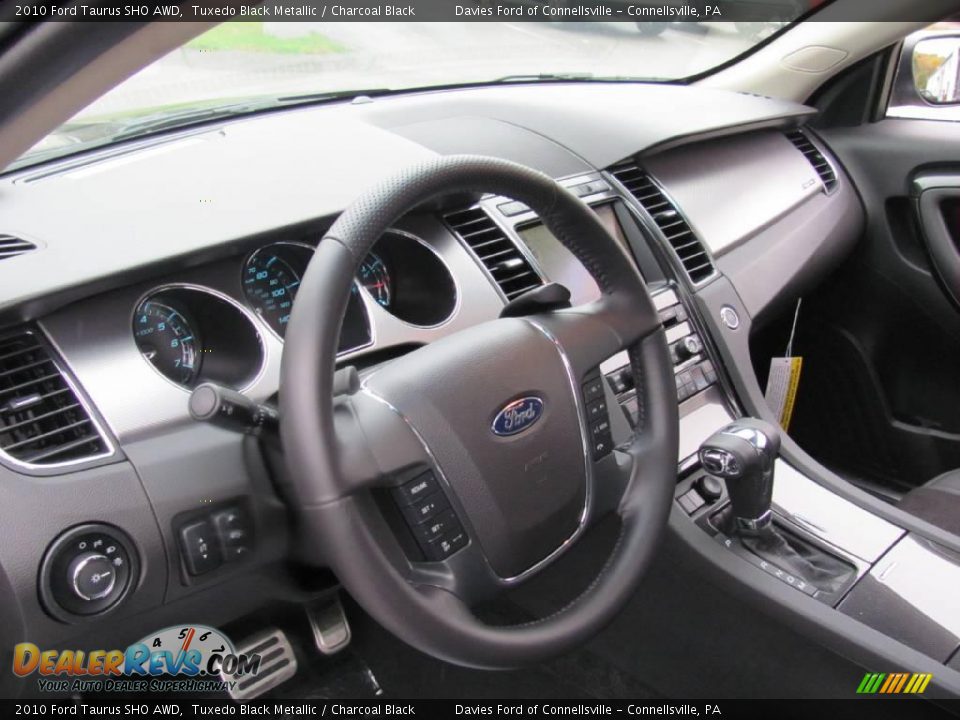2010 Ford Taurus SHO AWD Tuxedo Black Metallic / Charcoal Black Photo #11