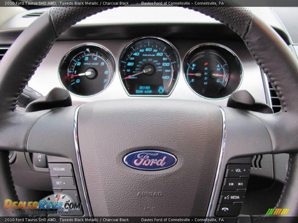 2010 Ford Taurus SHO AWD Tuxedo Black Metallic / Charcoal Black Photo #16