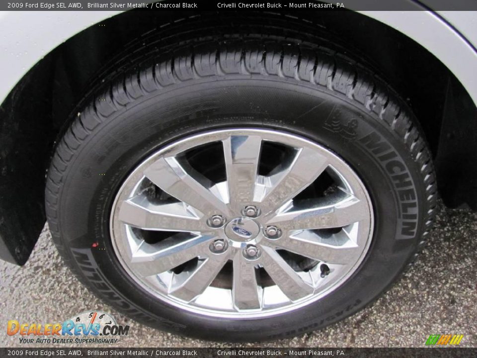 2009 Ford Edge SEL AWD Brilliant Silver Metallic / Charcoal Black Photo #7