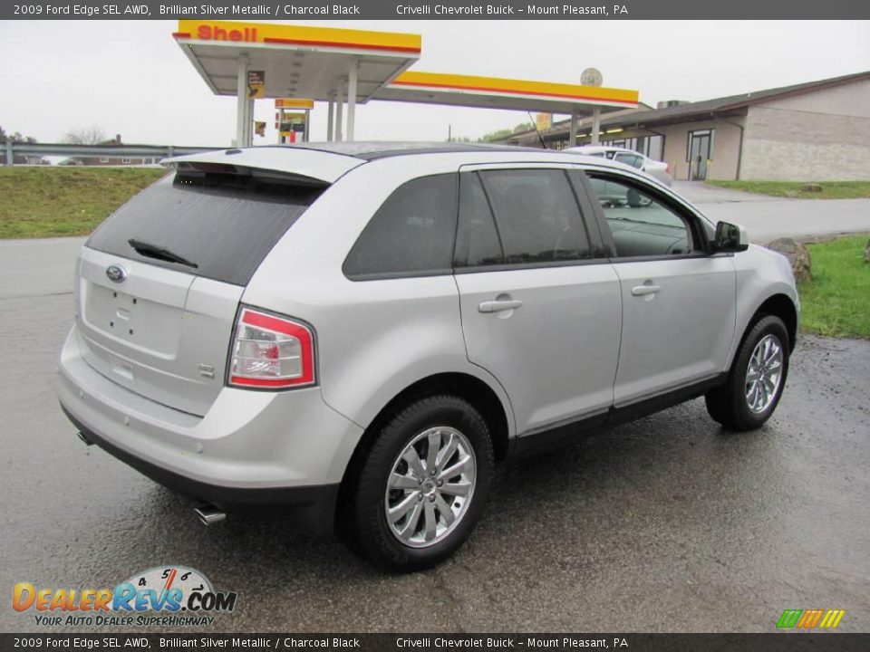 2009 Ford Edge SEL AWD Brilliant Silver Metallic / Charcoal Black Photo #9