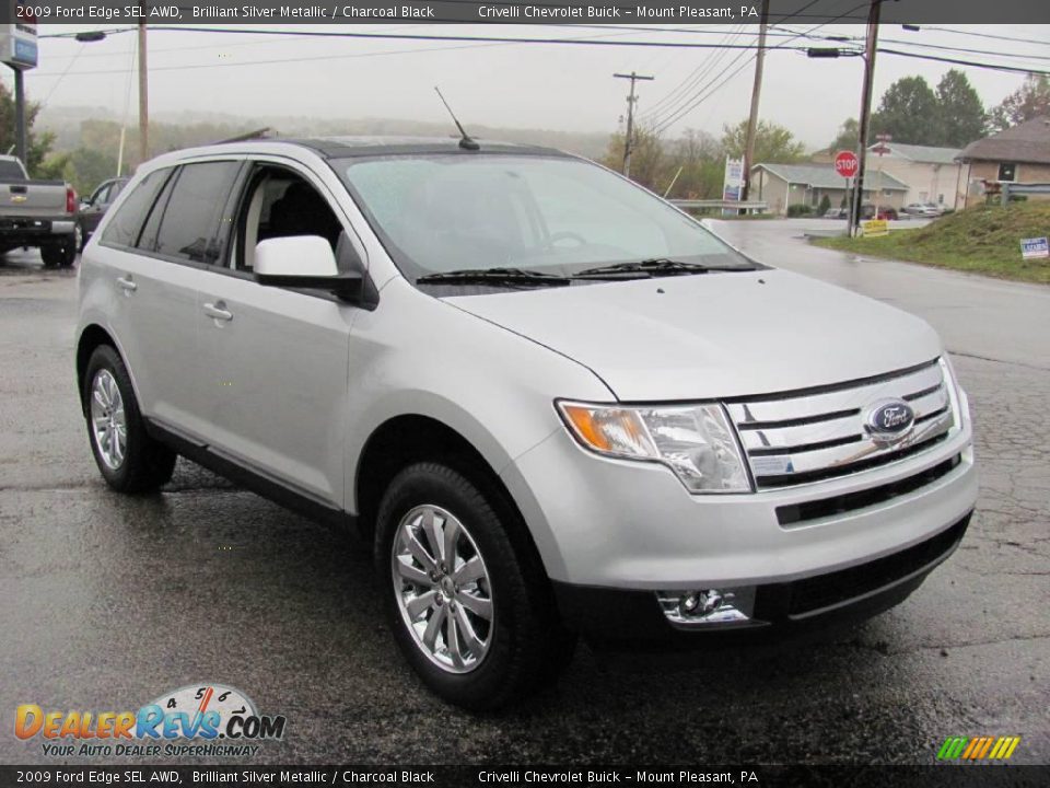 2009 Ford Edge SEL AWD Brilliant Silver Metallic / Charcoal Black Photo #11