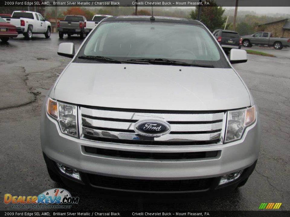 2009 Ford Edge SEL AWD Brilliant Silver Metallic / Charcoal Black Photo #12
