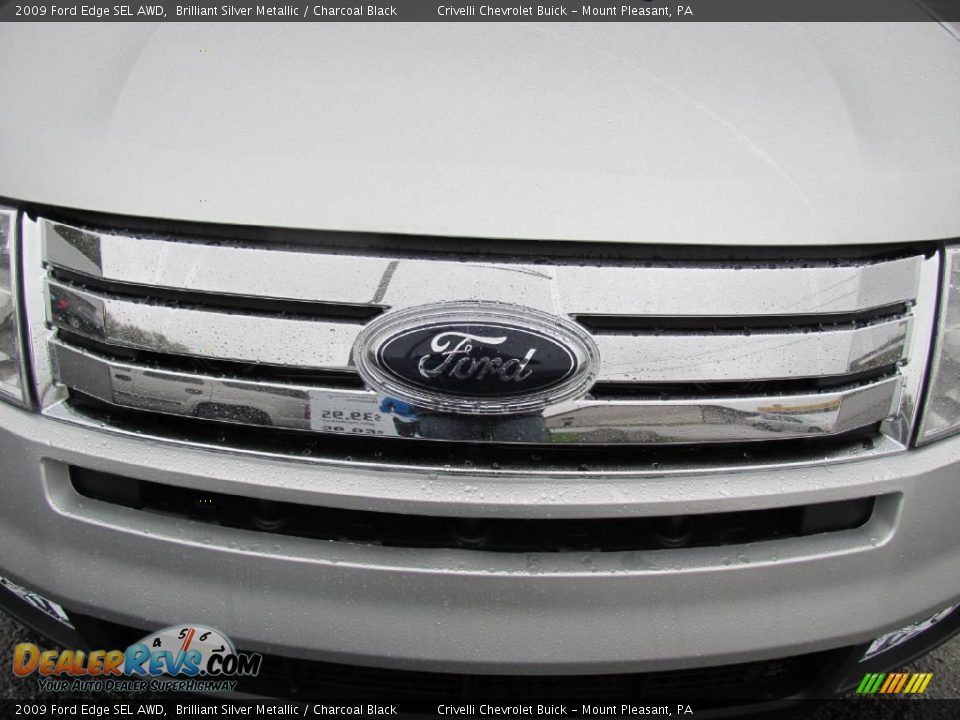 2009 Ford Edge SEL AWD Brilliant Silver Metallic / Charcoal Black Photo #13